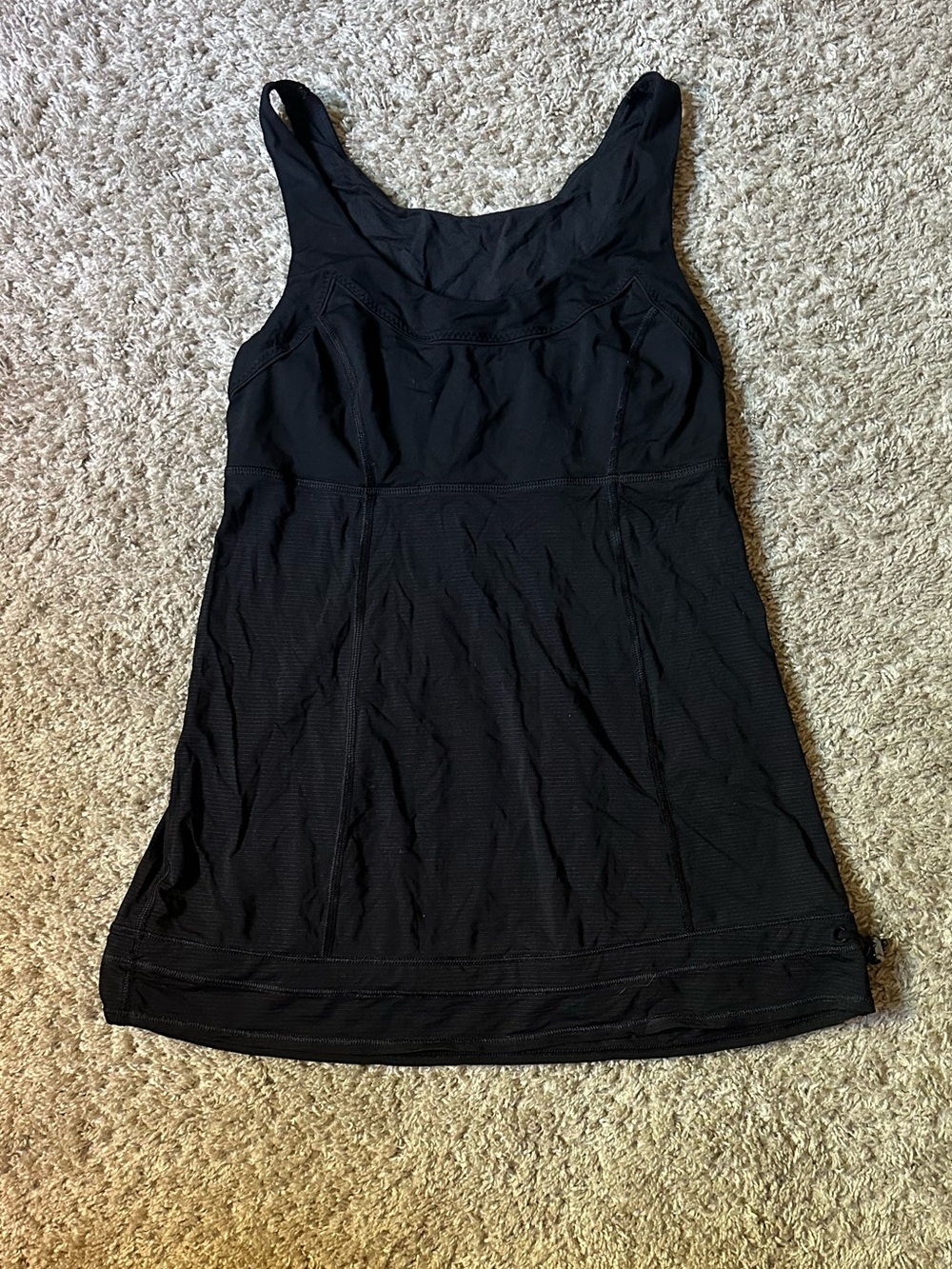Lululemon Women's 4 Run Tame Me Tank Drawstring Black
